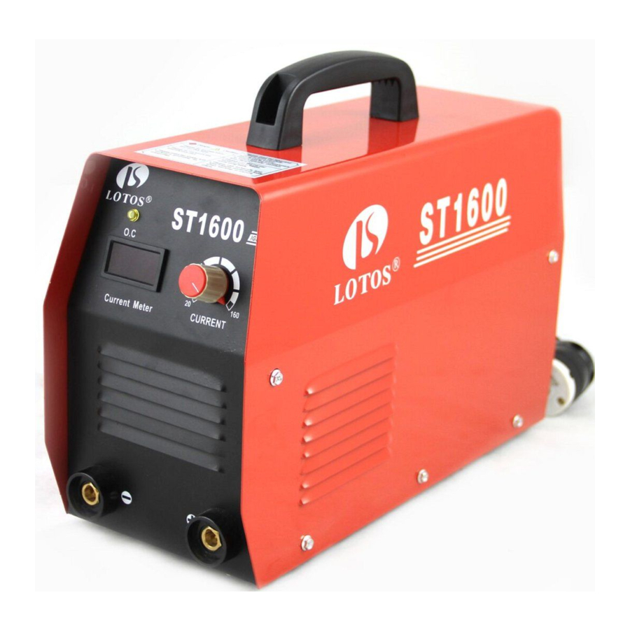 LOTOS ST1600 - Stick Welder Manual