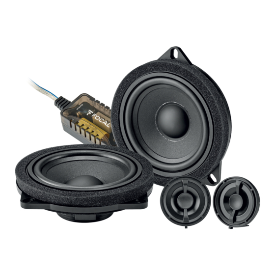 Focal IS BMW 100 v2 Quick Start Manual