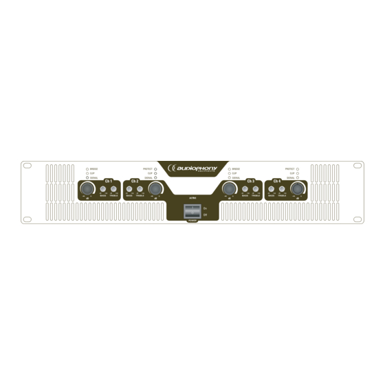 audiophony WA-4x3 User Manual