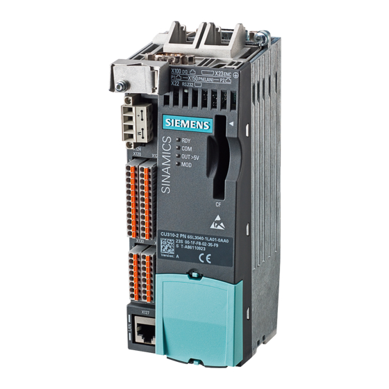 Siemens SINAMICS S120 Manual