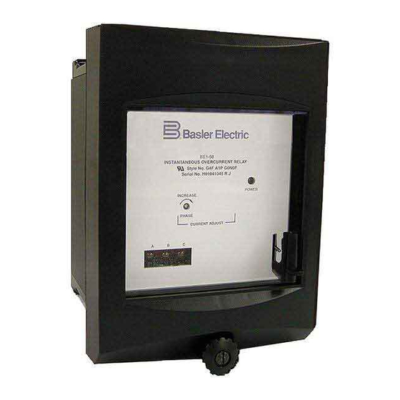 Basler BE1-50 Instruction Manual