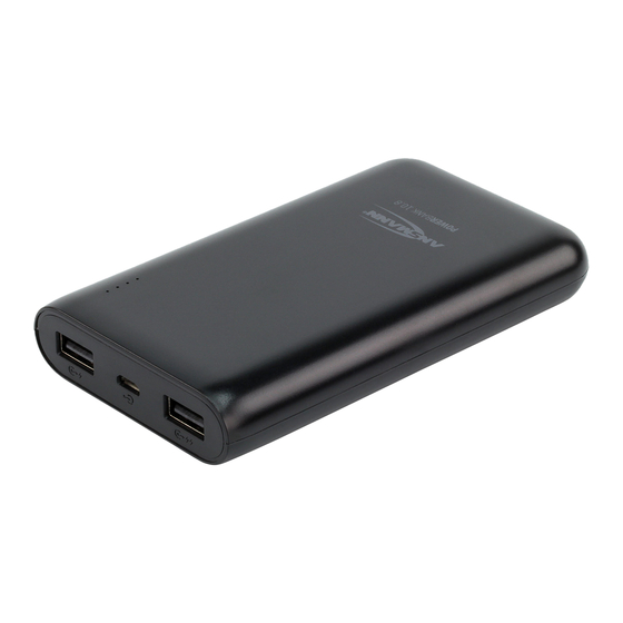 ANSMANN POWERBANK 10.8 Manual