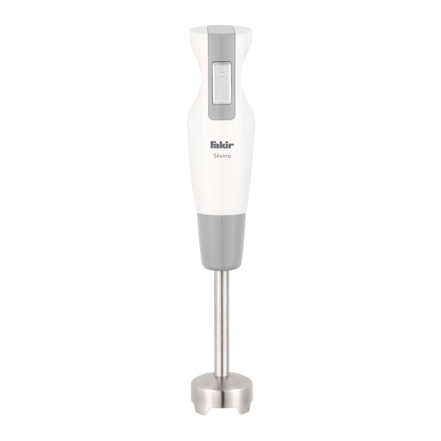 Fakir SILVINO User Manual And Warranty
