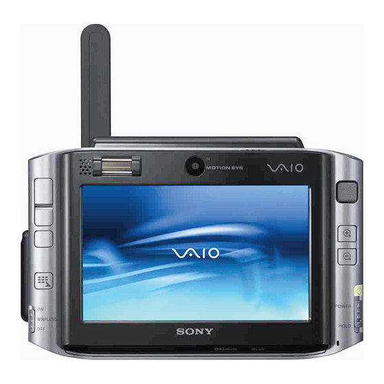 Sony VAIO VGN-UX180P Specifications