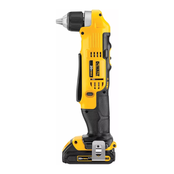 DeWalt DCD740C1 Instruction Manual