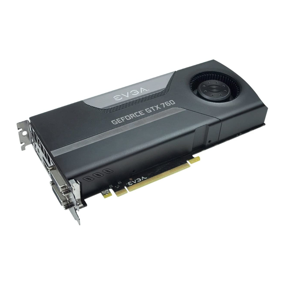 EVGA GEFORCE GTX 760 QUICK MANUAL Pdf Download | ManualsLib