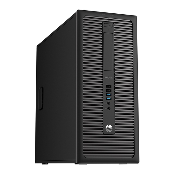 HP ProDesk 600 G1 Tower Maintenance And Service Manual