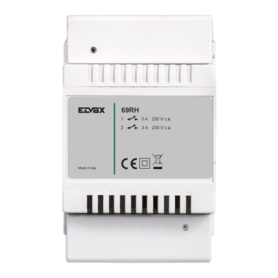 Vimar ELVOX 69RH Installer's Manual