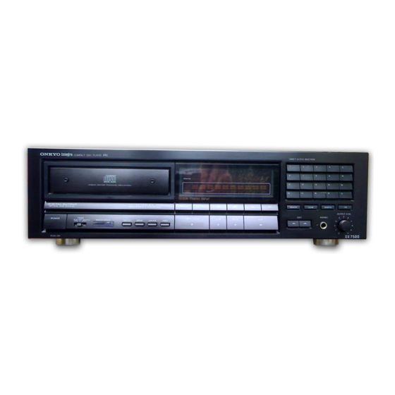 Onkyo DX-7500 Instruction Manual