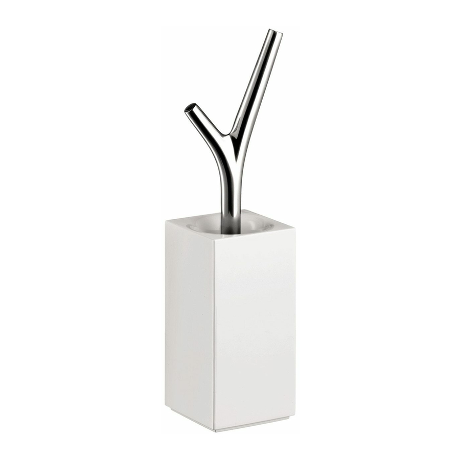 Axor Massaud Toilet Brush with Holder 42235000 Dimensions