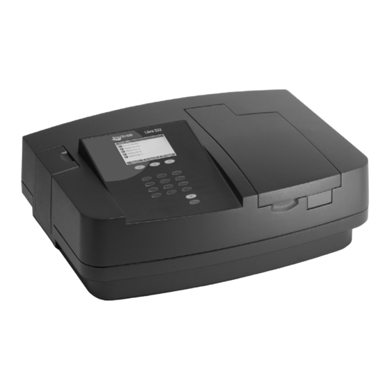 biochrom Libra S21 User Manual