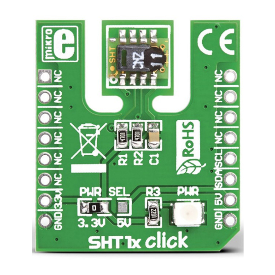 mikroElektronika SHT1x click Quick Start Manual