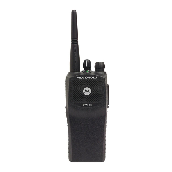 Motorola CP140 Series Service Information
