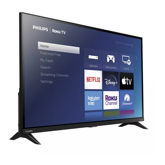 Philips Roku TV 32PFL6472 Quick Start Manual