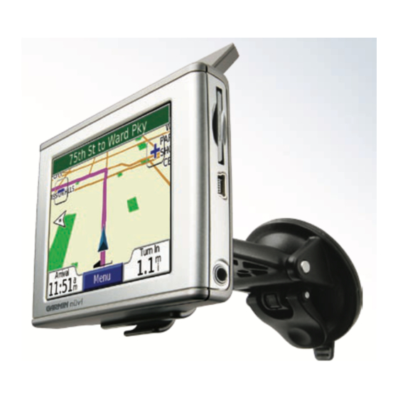 Garmin Nuvi 350 Quick Reference Manual