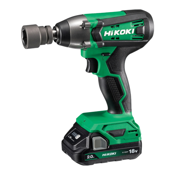 HIKOKI WR 18DF Handling Instructions Manual