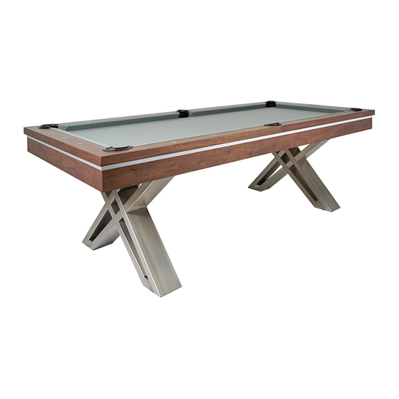 Presidential Billiards PIERCE Assembly Instructions Manual