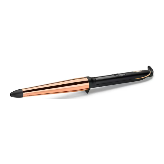 BaByliss TITANIUM BRILLIANCE CONICAL Manual