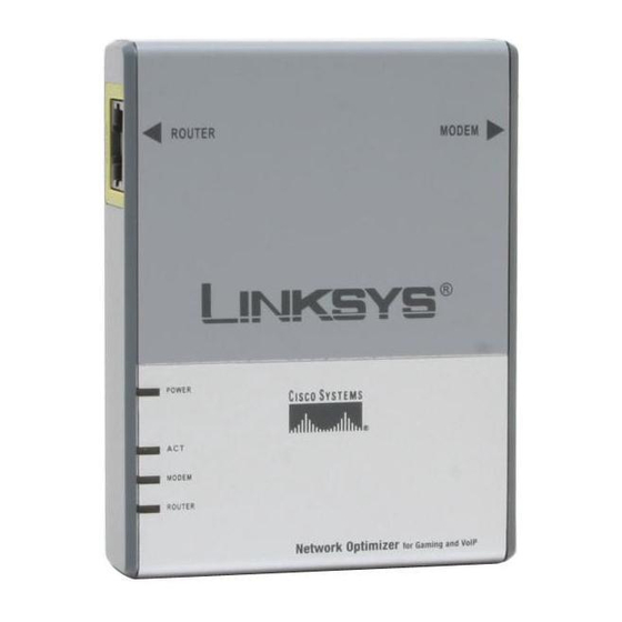 Linksys OGV200 - Network Optimizer For Gaming Manuals