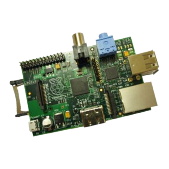 Raspberry Pi  A Getting Started Manual