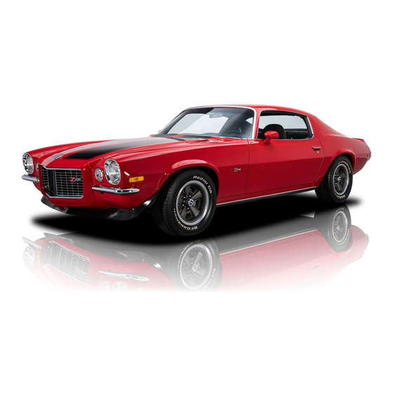 Chevrolet 1971 Camaro Manuals
