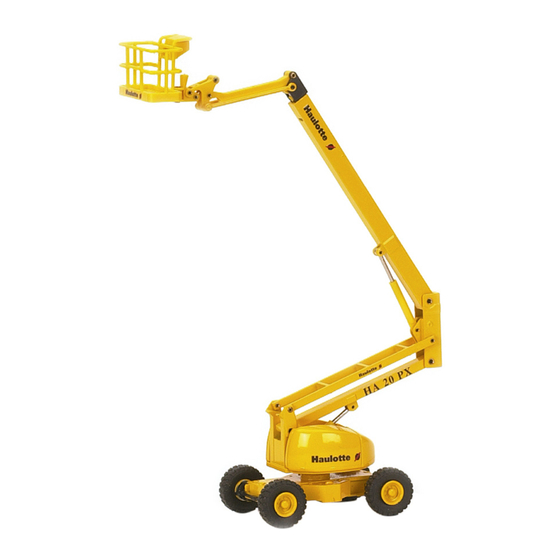 Pinguely-Haulotte HA20PX Repair Manual