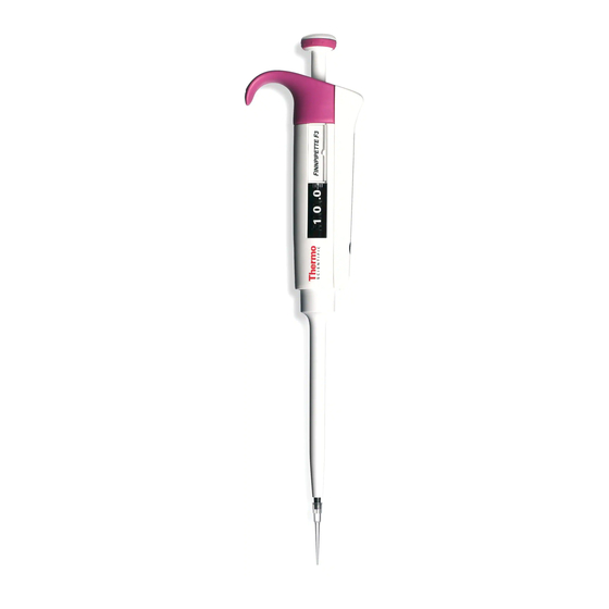 Thermo Scientific Finnpipette F3 Instructions For Use Manual