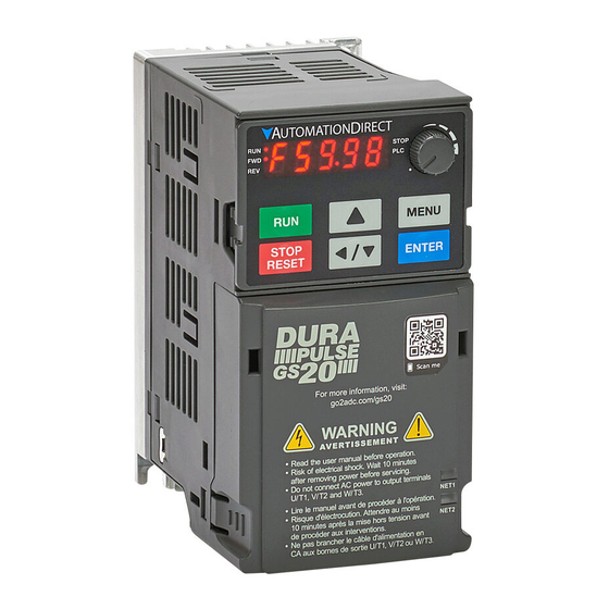 Automation Direct DURApulse GS23-4010 Quick Start Manual
