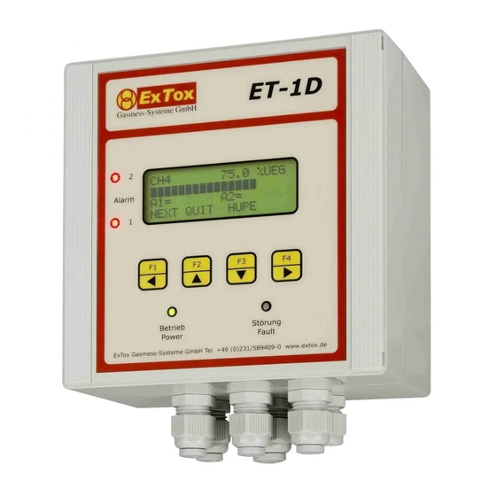 ExTox ET-1D Series Instruction Manual