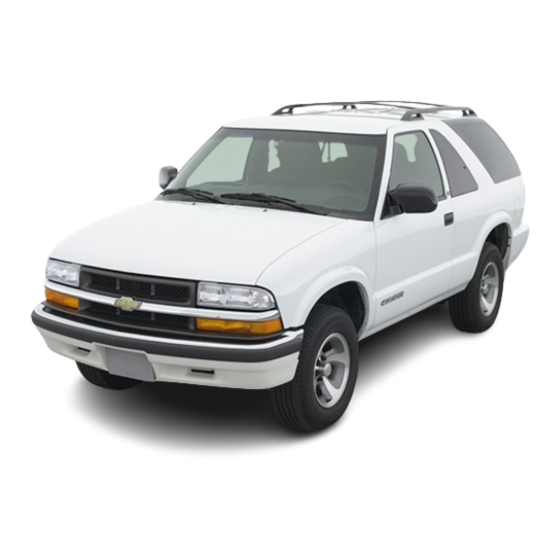Chevrolet 2001 Blazer Owner's Manual