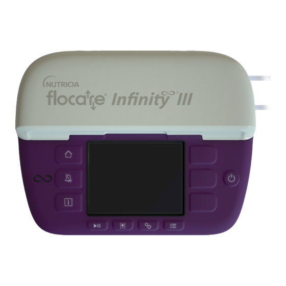 Nutricia Flocare Infinity III Instructions For Use Manual