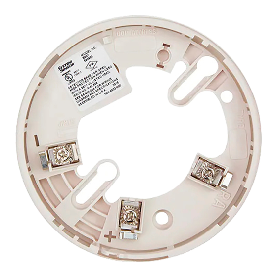 System Sensor B501-WHITE Installation And Maintenance Instructions