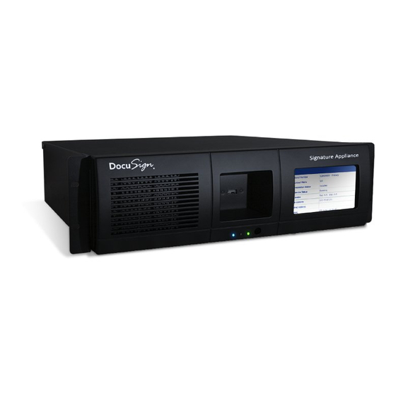 DocuSign Signature Appliance Instructions Manual