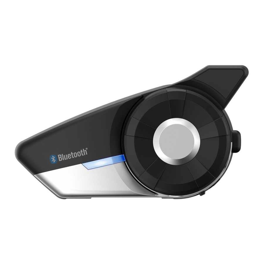 Sena 20S-EVO-11 - Motorcycle Bluetooth Headset with Built-In Intercom Quick Start Guide