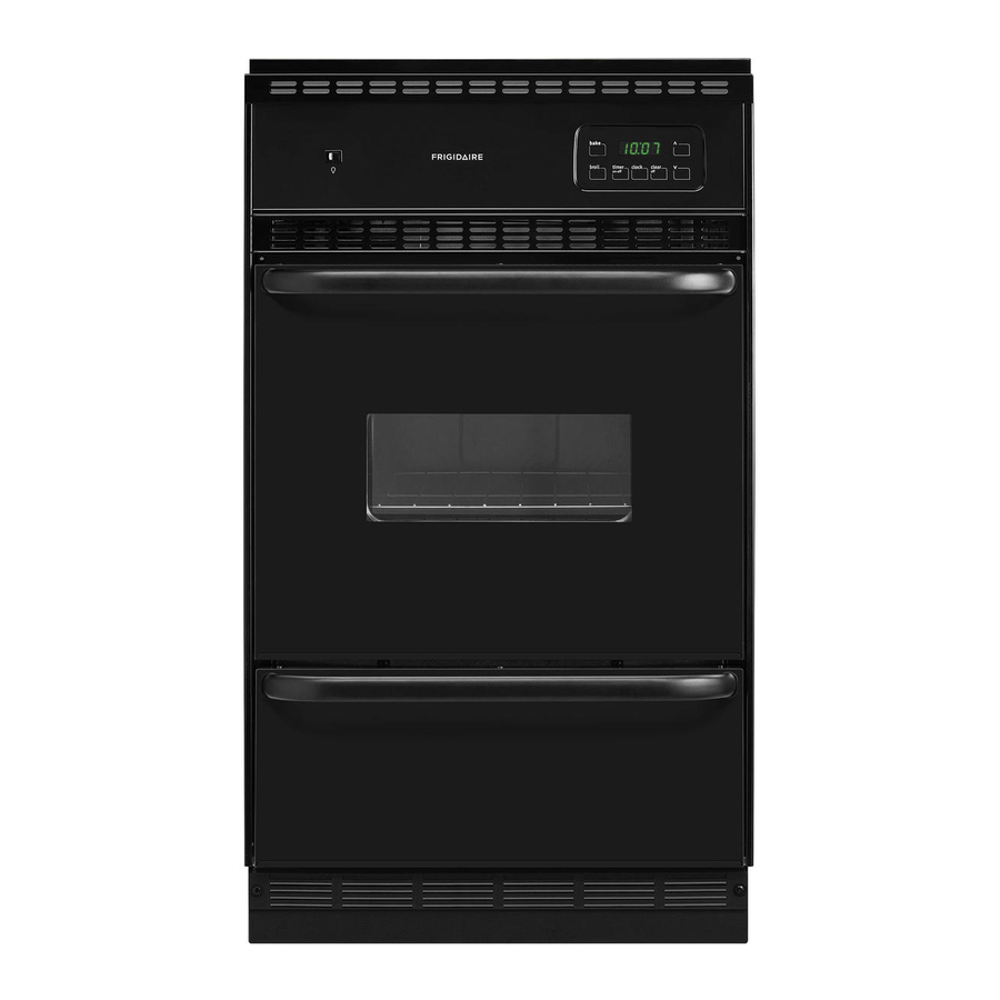 Frigidaire FGB24L2AB - 24 Inch Single Gas Wall Oven Product Specifications