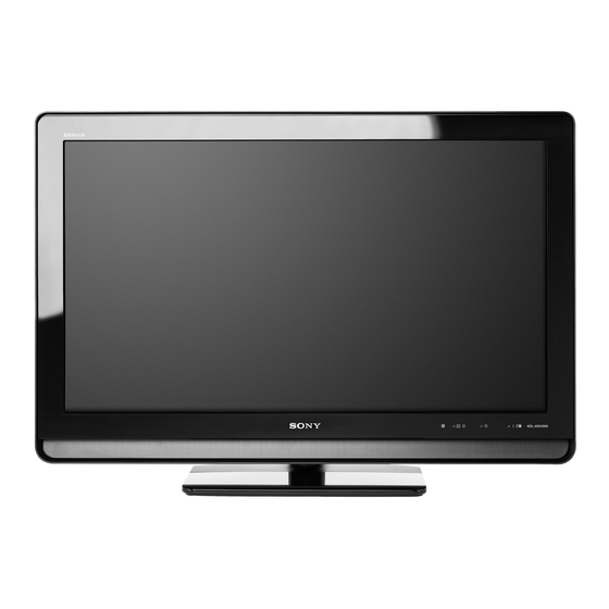 Sony Bravia KDL-20S4000 Operating Instructions Manual