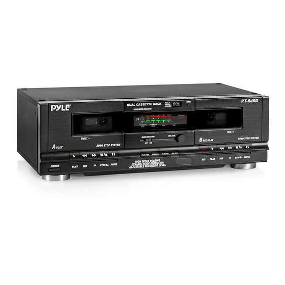 Pyle Pro  PT-649D User Manual