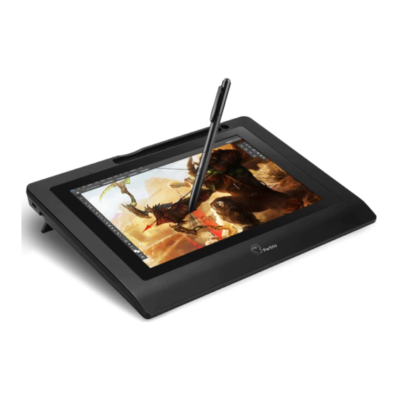 Parblo Coast10 Drawing Tablet Display Manuals