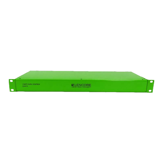 Lencore i.Net G3475 User Manual
