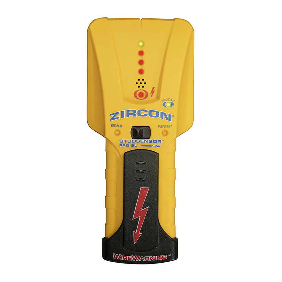 ZIRCON SLAC STUD SENSOR MANUAL ManualsLib