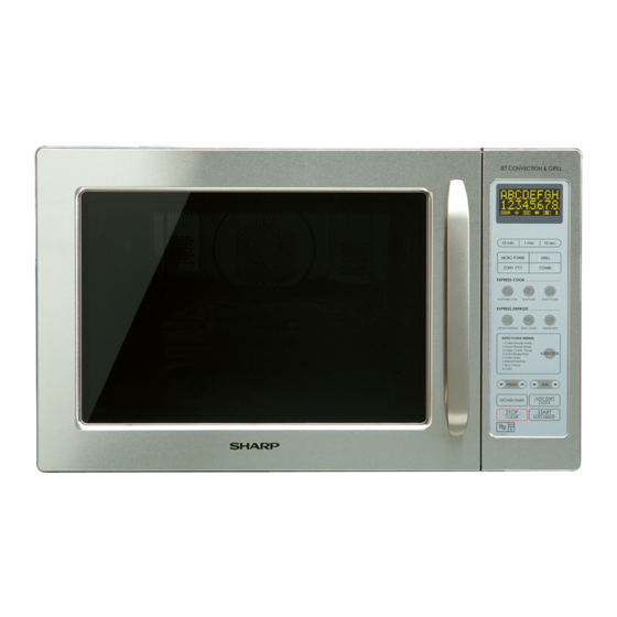 SHARP R98STM-AA MICROWAVE OVEN QUICK START MANUAL | ManualsLib