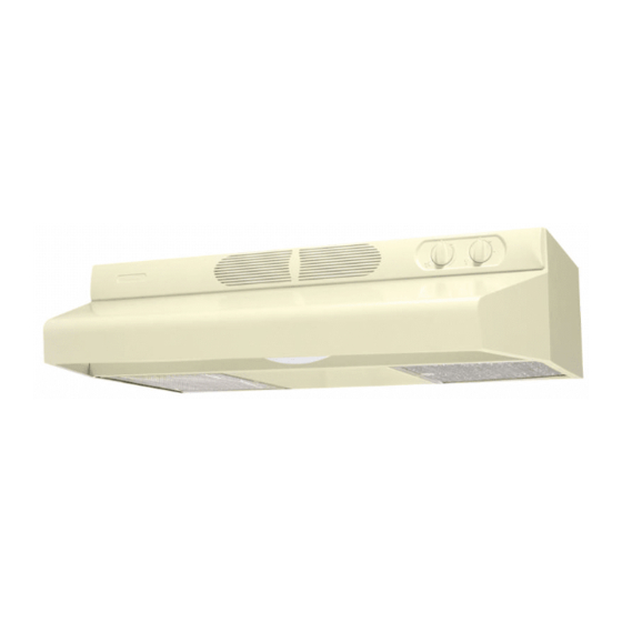 AIR KING DQ1303 VENTILATION HOOD INSTALLATION INSTRUCTIONS ManualsLib