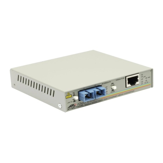 ALLIED TELESIS AT-MC103XL SPECIFICATIONS Pdf Download | ManualsLib