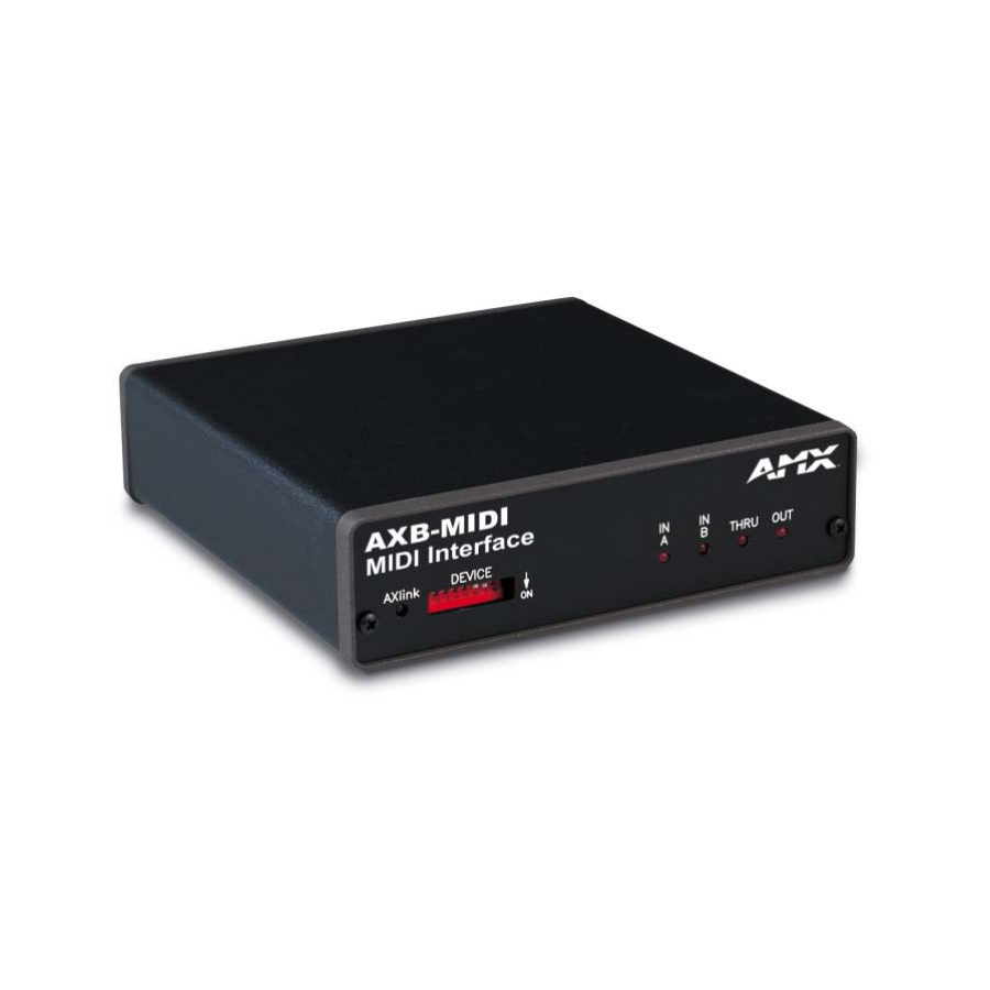 AMX AXBMIDI MEDIA CONVERTER SPECIFICATIONS ManualsLib