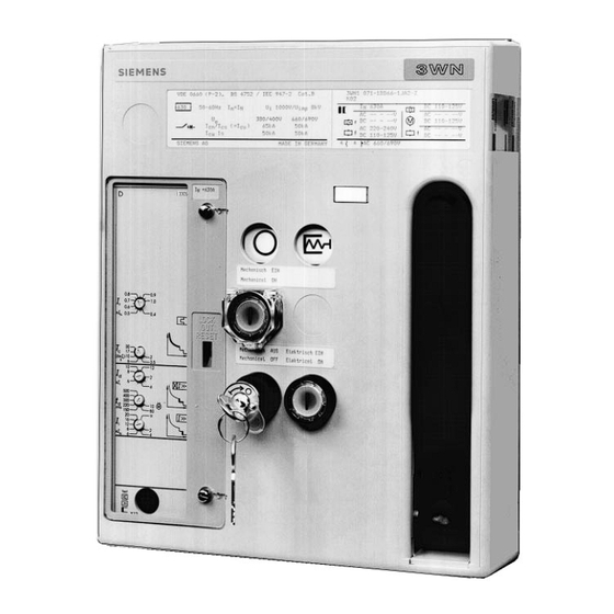 Siemens 3WX31 63-1JA01 Operating Instructions