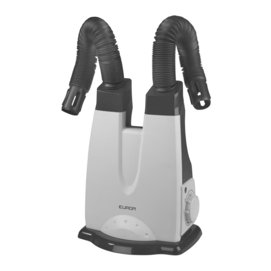 EUROM SHOE DRYER 2.0 INSTRUCTION MANUAL Pdf Download ManualsLib