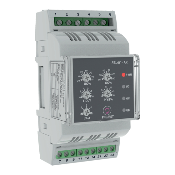 RISHABH CURRENT PROTECTION RELAY OPERATING MANUAL AND INSTALLATION ...