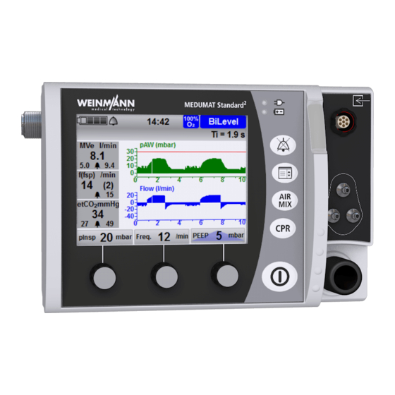 Weinmann MEDUMAT Standard2 Step-By-Step Instructions