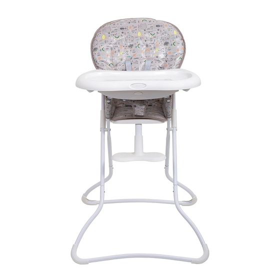 graco high chair snack n stow