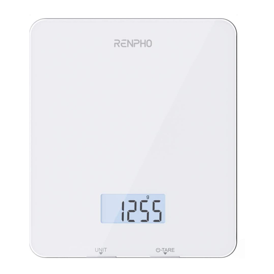 RENPHO Smart Food Scale: Get the Most Out of Nutrition with Gennec